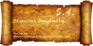 Stenczel Annabella névjegykártya